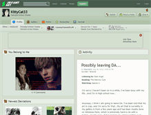 Tablet Screenshot of kittycat33.deviantart.com