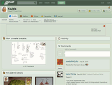 Tablet Screenshot of faviela.deviantart.com