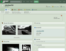 Tablet Screenshot of johndoe789.deviantart.com