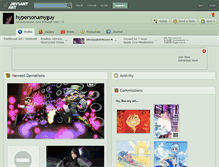 Tablet Screenshot of hypersonamyguy.deviantart.com