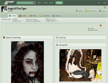 Tablet Screenshot of magicofthetiger.deviantart.com