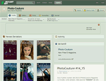 Tablet Screenshot of photo-couture.deviantart.com
