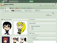 Tablet Screenshot of kasane-chimera.deviantart.com