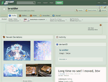 Tablet Screenshot of la-soldier.deviantart.com