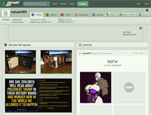 Tablet Screenshot of nanashi89.deviantart.com