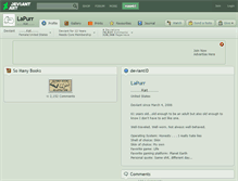 Tablet Screenshot of lapurr.deviantart.com