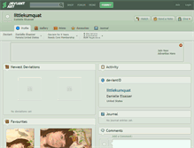 Tablet Screenshot of littlekumquat.deviantart.com