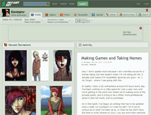 Tablet Screenshot of ilovesew.deviantart.com