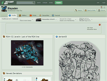 Tablet Screenshot of blayaden.deviantart.com