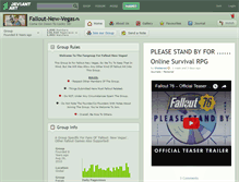 Tablet Screenshot of fallout-new-vegas.deviantart.com