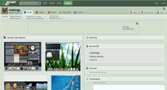 Desktop Screenshot of matonga.deviantart.com