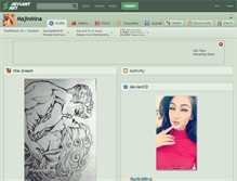 Tablet Screenshot of majinmina.deviantart.com