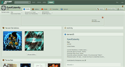 Desktop Screenshot of eyeofcalamity.deviantart.com