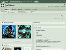 Tablet Screenshot of eyeofcalamity.deviantart.com