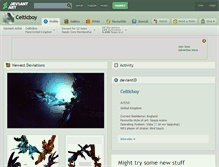 Tablet Screenshot of celticboy.deviantart.com