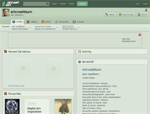 Tablet Screenshot of ericwashburn.deviantart.com