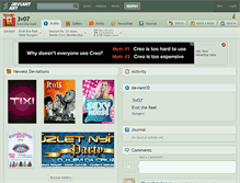 Tablet Screenshot of 3v07.deviantart.com