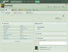 Tablet Screenshot of mcconnact.deviantart.com