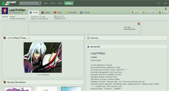 Desktop Screenshot of ladytrilillian.deviantart.com