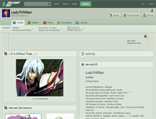 Tablet Screenshot of ladytrilillian.deviantart.com