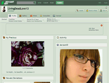Tablet Screenshot of livingdeadlove13.deviantart.com
