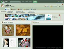 Tablet Screenshot of martukya.deviantart.com