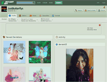 Tablet Screenshot of justbutterflys.deviantart.com