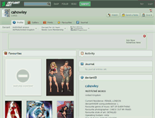 Tablet Screenshot of cahowley.deviantart.com