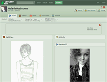 Tablet Screenshot of melaniemushroom.deviantart.com