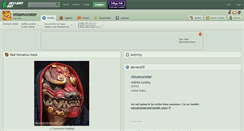 Desktop Screenshot of missmonster.deviantart.com