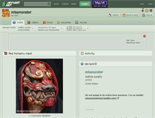 Tablet Screenshot of missmonster.deviantart.com