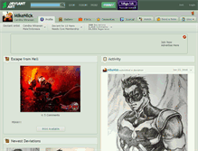 Tablet Screenshot of mikenick.deviantart.com