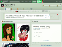 Tablet Screenshot of alaysiawolfisbad.deviantart.com