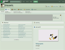 Tablet Screenshot of flying-sparks.deviantart.com