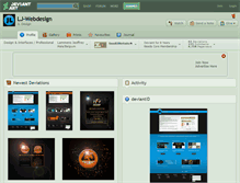 Tablet Screenshot of lj-webdesign.deviantart.com