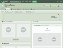 Tablet Screenshot of komodo-falcon.deviantart.com