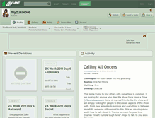 Tablet Screenshot of myzukolove.deviantart.com