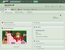 Tablet Screenshot of marchhare-rp.deviantart.com