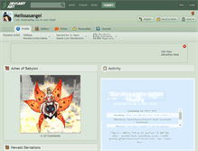 Tablet Screenshot of melissasangel.deviantart.com