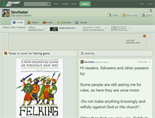 Tablet Screenshot of dewfooter.deviantart.com