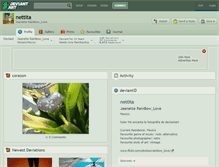 Tablet Screenshot of nettita.deviantart.com