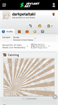 Mobile Screenshot of darkpetaltaki.deviantart.com