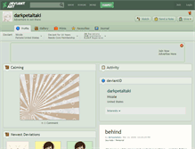 Tablet Screenshot of darkpetaltaki.deviantart.com