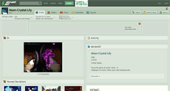 Desktop Screenshot of moon-crystal-lily.deviantart.com