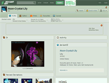 Tablet Screenshot of moon-crystal-lily.deviantart.com