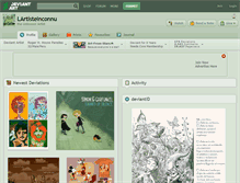 Tablet Screenshot of lartisteinconnu.deviantart.com