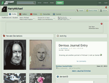 Tablet Screenshot of harrymichael.deviantart.com