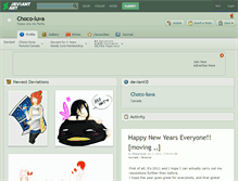 Tablet Screenshot of choco-luva.deviantart.com