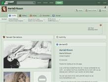 Tablet Screenshot of mariaeriksson.deviantart.com