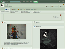 Tablet Screenshot of in-u.deviantart.com